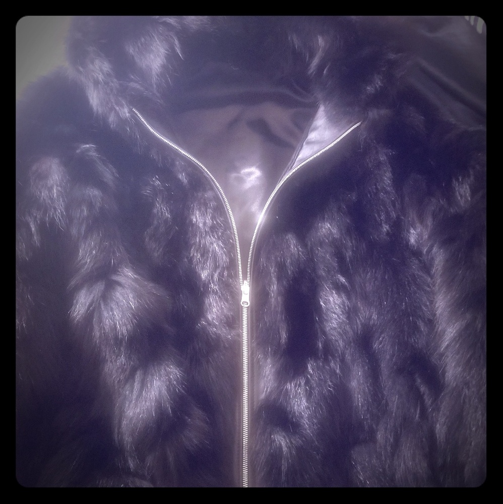 AUTHENTIC SILVER FOX COAT (black)